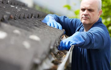 cleaning and inspecting Chapel On Leader roofs